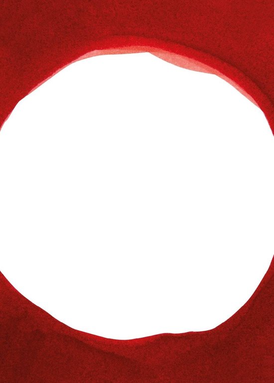 Paper Collective - Poster - Norm Architects Enso - Red 3 - 30x40cm - excl. kader