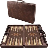 Backgammon koffer - Tavla - Luxe backgammon set - 44,5 x 27 x 6,5 cm