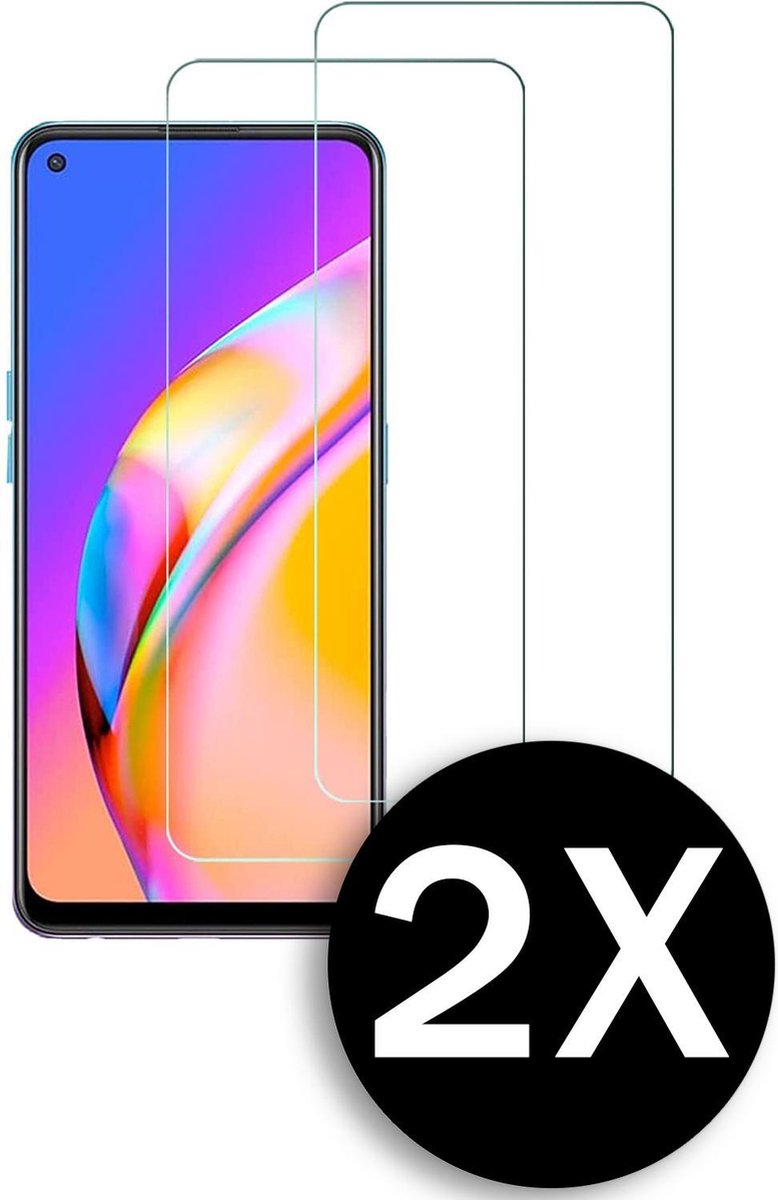 HB Glas Geschikt voor Oppo A94 5G - Screenprotector Glas Gehard Tempered Glass - 2 Stuks