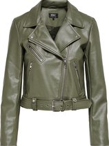 ONLY ONLVERA FAUX LEATHER BIKER CC OTW Dames Jas - Maat XL