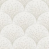 Dutch Wallcoverings - Beaux arts 2 carrelage effet argent