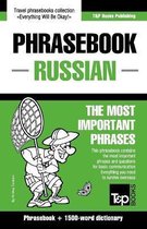 English-Russian Phrasebook and 1500-Word Dictionary
