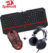 Redragon gaming set| Karura RGB gaming toetsenbord + Inquisitor gaming muis + Scylla  gaming headset