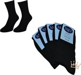 100% katoenen dames sokken - Zomer sokken - Anti transpiratie - Naadloos - Zwart - 5 paar - Maat 35-38