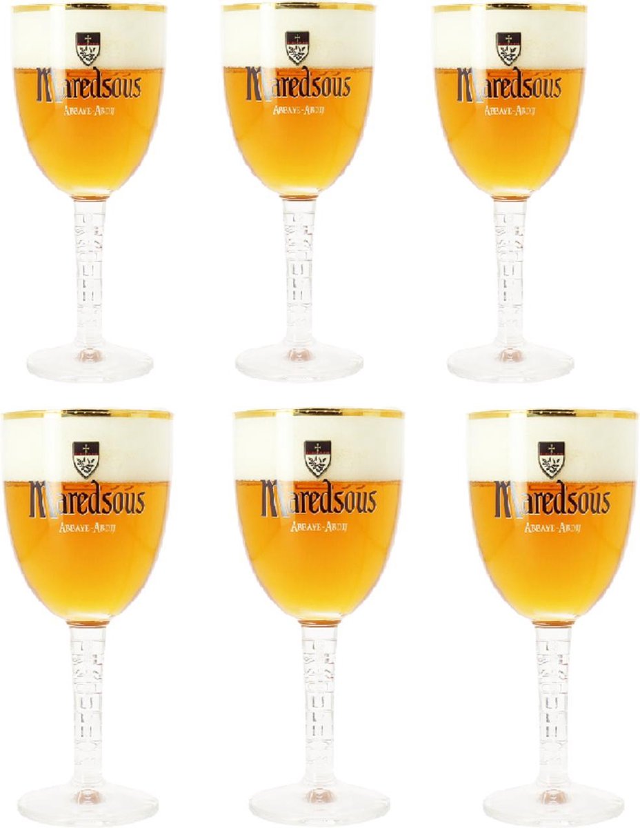 Maredsous Bierglas 250 ml - 6 Stuks