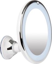 Make-Up spiegel met led verlichting en zuignap - 360° verstelbaar 10x vergroot
