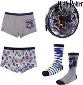 Harry Potter-ondergoed-boxershorts-sokken pakket-4 delig cadeau maat 6-8 jaar
