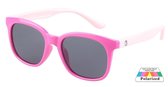 Zonnebril Kinderen - Wayfarer - UV400 bescherming Cat. 3 - Gepolariseerde Glazen 45 mm - Roze