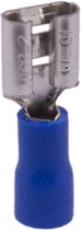 AMP 6.3mm stekkers female blauw (20 stuks) - geïsoleerde kabelschoen - kabelschoenen