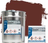 Wixx 2K Epoxy 650 Extreme Betonverf 13,5 KG | Roodbruin RAL 8012