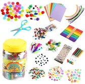 Knutselkoffer - Knutselpakket - Knutselen Meisjes - Knutselen Jongens - Knutseldoos - Knutselen - Speelgoed Meisjes - Veel Accessoires