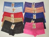 Pesail dames slips kant multipack 6 stuks hipsters dames ondergoed maat XS/S