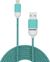 USB-Lightning Kabel, Mintgroen - Rubber - Celly | Pantone