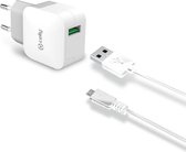 Celly Thuislader Turbo Charger Single Usb 2.4a + Micro-usb-kabel Wit
