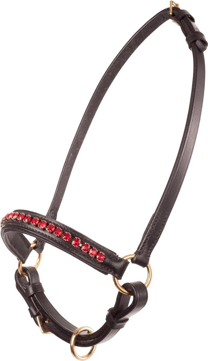 MHS Showhalster Mon Cherie Zwart/Rood mini veulen (mt 1)