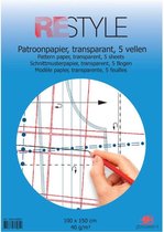 Restyle Patroonpapier - 5 vellen van 100x150cm - Per Pak.