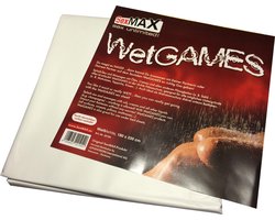 WetGAMES Sex Erotiek Lak Laken 180 x 220 cm - Wit Volledig waterproof