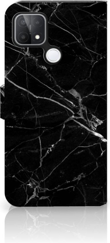 Étui pour téléphone OPPO A15 Portefeuille Étui pour livre Cadeau Vaderdag Marbre Zwart