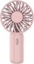 WT-F16 Draagbare Mini USB Opladen Handheld Elektrische Ventilator, 3 Snelheidsregeling (Roze)