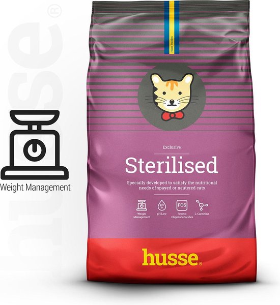 Husse Exclusive Katt Sterilised – Kattenvoer -7 Kg