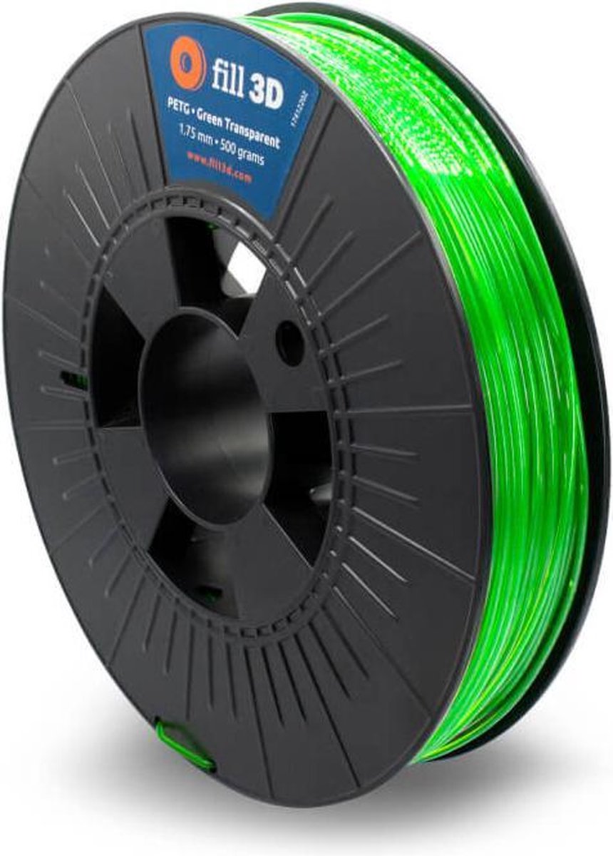 Fill 3D PETG Green Transparent 0,5 kg