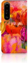 GSM Hoesje Sony Xperia 1 III Cover met Tekst Tulips