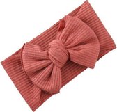 Kinder Haarband Terracotta Strik / Bow | Microfiber | 0-6 jaar | Fashion Favorite