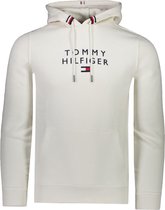 Tommy Hilfiger Sweater Wit Normaal - Maat XL - Heren - Herfst/Winter Collectie - Katoen;Polyester