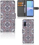 GSM Hoesje Sony Xperia 10 III Flipcover Flower Tiles