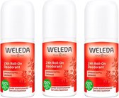 3x Weleda 24h Roll-On Deodorant Granaatappel 50 ml