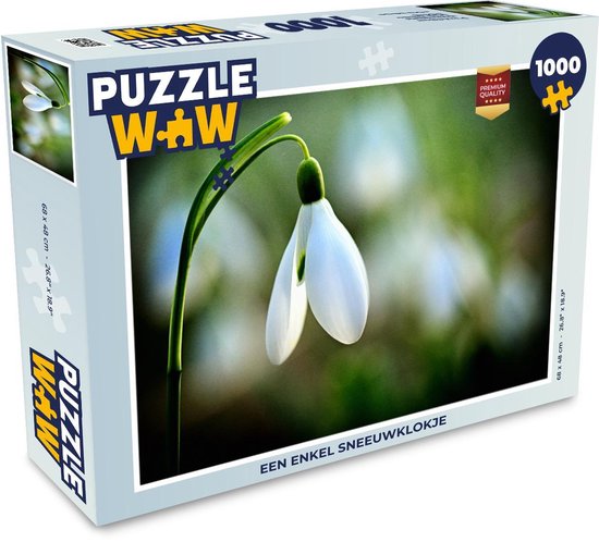 Puzzel Een enkel sneeuwklokje - Legpuzzel - Puzzel 1000 stukjes volwassenen  | bol.com