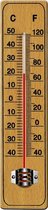 Thermomètre En Bois 22Cm Pour Intérieur Et Extérieur - Celcius & Fahrenheit