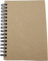 Spiraal gebonden notitieboek. bruin. A6. 60 gr - 1 st