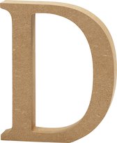 Letter. D. H: 8 cm. 1.5 cm. mdf - 1 st