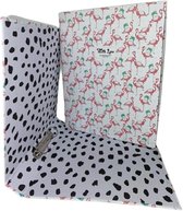 Multomap / Ringband - schoolmap / school map - 2 Ring A4 - Flamingo print - Multicolor
