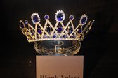 Mooie tiara, kroon, bruid, prinses, haaraccessoire, luxe diadeem, Haarpin, bloemen, haarpin, strass, koningin