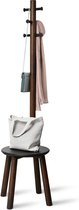 Umbra - Kapstok & Kruk - Pillar Stool and Coatrack- Black Walnut