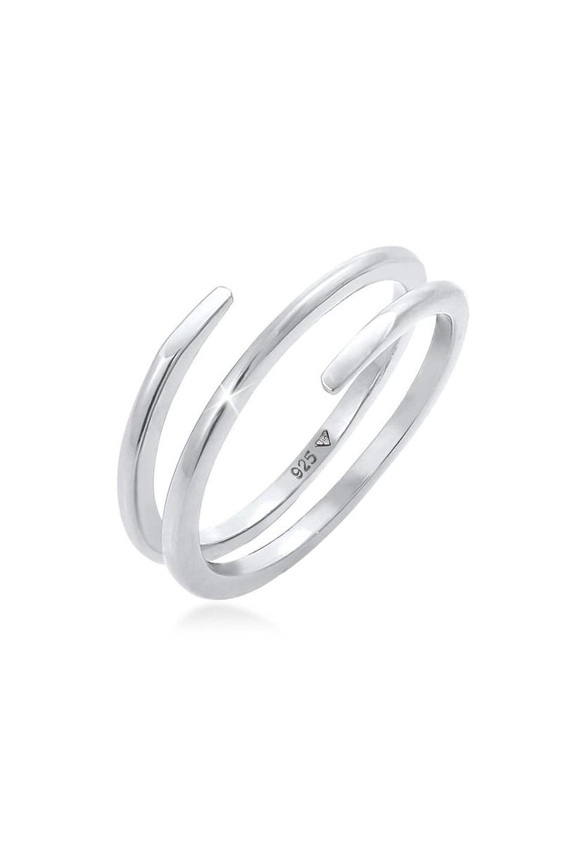 Elli - Ring - Dames Wikkel Gedraaid Filigraan Trend in 925 Sterling Zilver - Dames