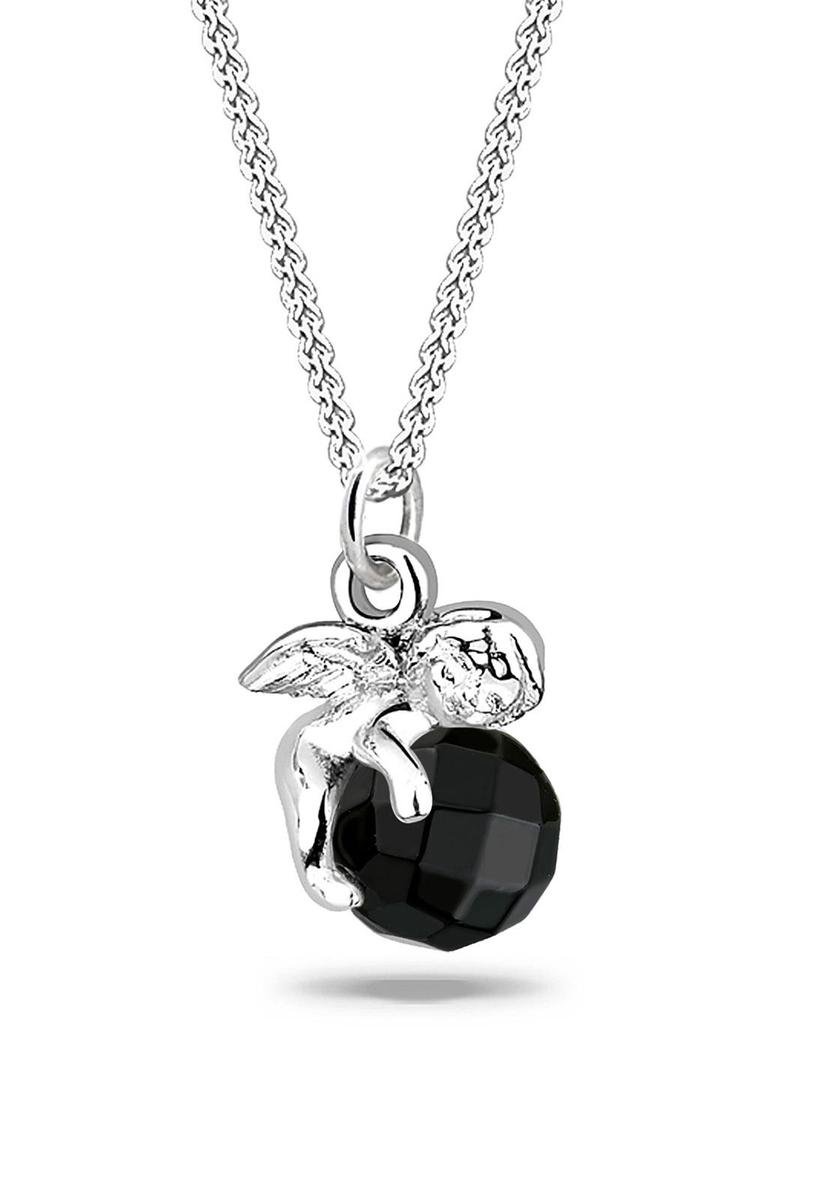 Elli - Halsketting - Dames Angel Pendant Gewoon met Kristallen in 925 Sterling Zilver - Dames