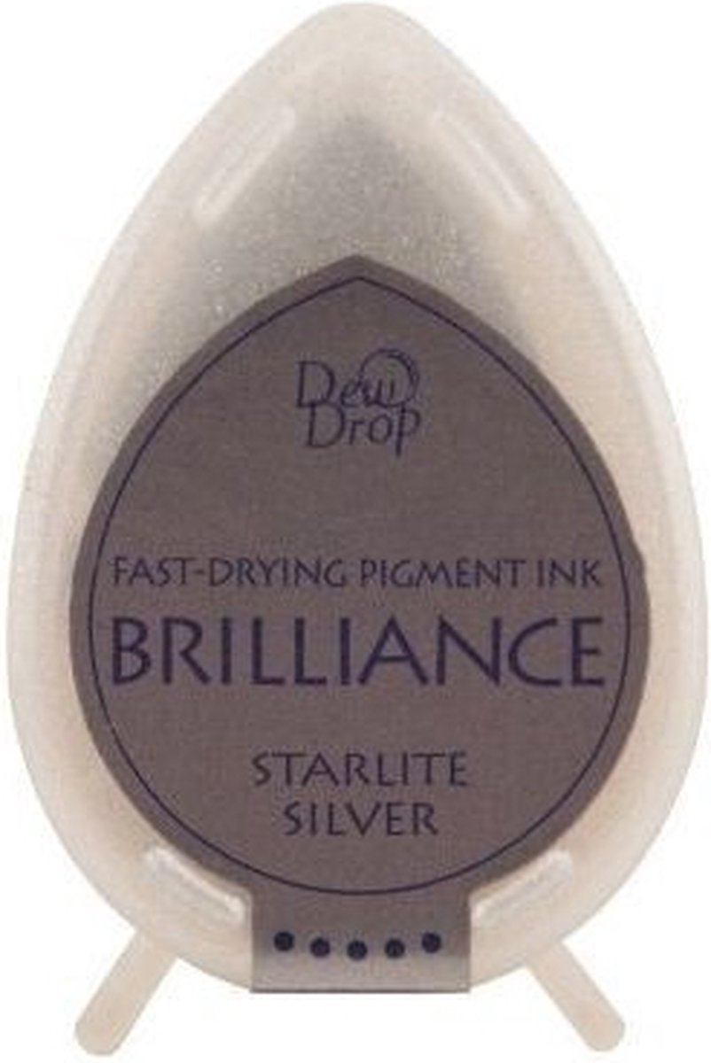 Inktkussen Brilliance Dew drops Starlight Silver (1 st)