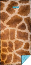 LAY ON ME giraffe - XXL Strandlaken 100x200 cm - lichtgewicht strandhanddoek - zandvrij badlaken - dierenprint microvezel reishanddoek met giraffeprint