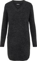 PIECES PCELLEN LS V-NECK KNIT DRESS BC Dames Jurk - Maat S