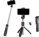 3in1 Selfie Stick met Bluetooth Afstandsbediening - Selfie Stick Tripod - Selfiestick Universeel