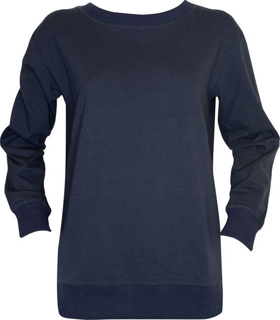 MAGIC Bodyfashion Lounge Sweater Vrouwen Loungewear trui - Navy Blue - Maat  XXL | bol.com