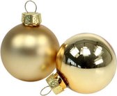 Christmas Gifts Kerstballen 8 Cm Glas Goud 8 Stuks