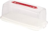 Medina Taartdoos 36 X 17 X 15 Cm Transaparant/Rood