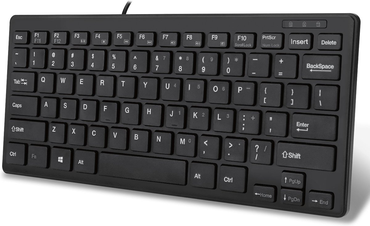 Adesso SlimTouch 111UB toetsenbord USB QWERTY Amerikaans Engels Zwart