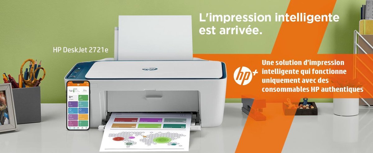 HP Imprimante Tout-en-un HP DeskJet 2721e, Couleur, Imprimante pour  Domicile,... | bol.com
