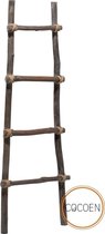 J-Line Ladder Chinese Eik Hout Donker Bruin