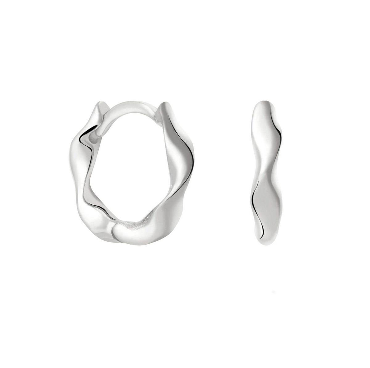 Zilveren Oorringen - Gedraaide Oorbellen - Oorbellen Zilver